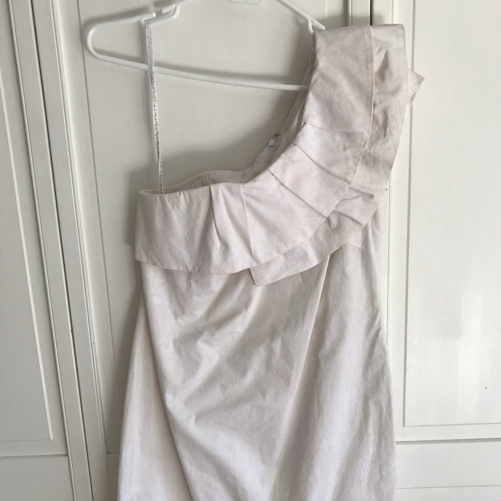Lilly Pulitzer one shoulder white dress